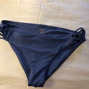 Roxy Blue Classic Bikini Bottom with Side Ties